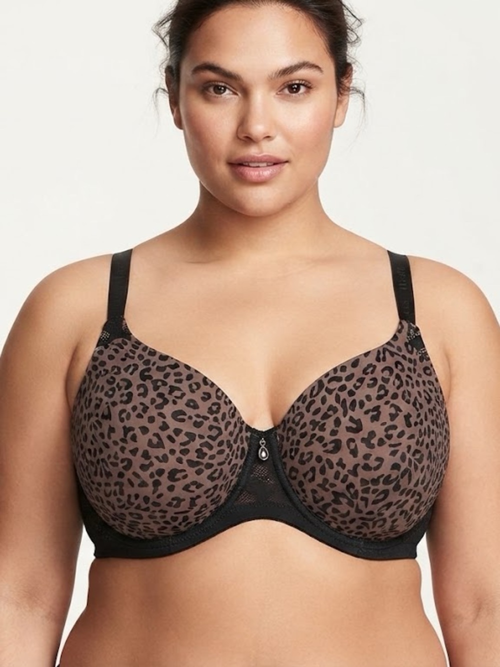 Additionelle ✨ Déesse Lingerie Leopard Print Demi Bra ✨ Size 38DD